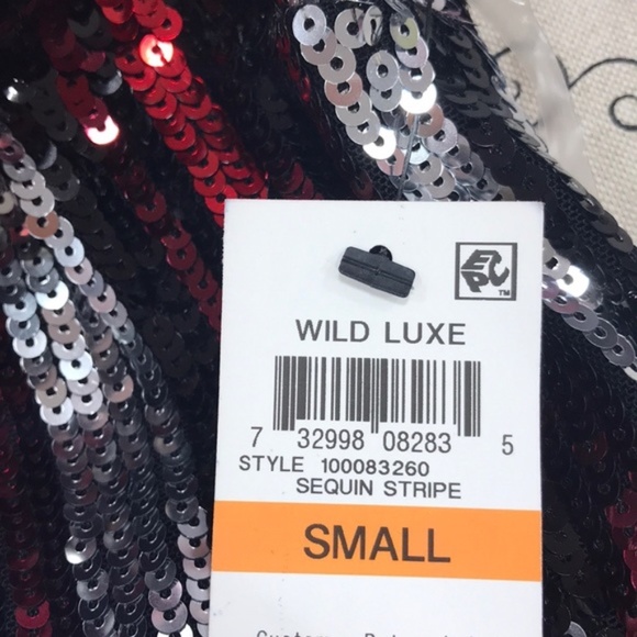 Bar III Sequin Striped Dress - Picture 8 of 9